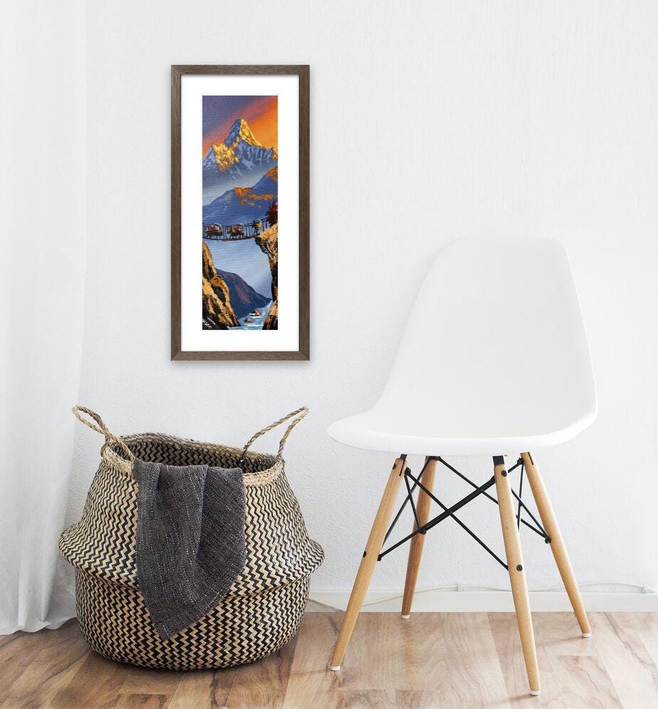 Machhapuchhre Sunrise – Yak Caravan on Suspension Bridge