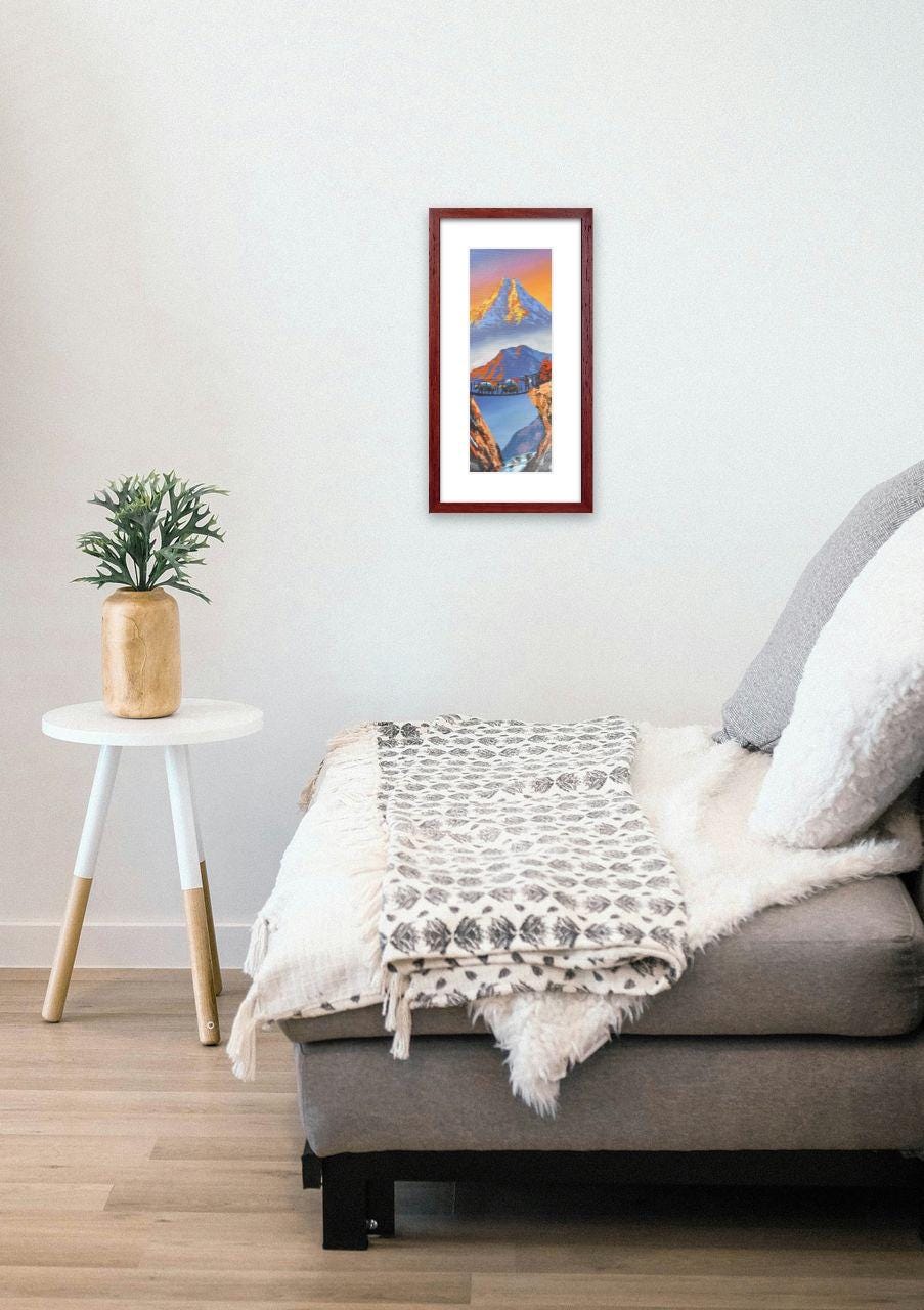 Himalayan Canvas Art: Everest Sunset