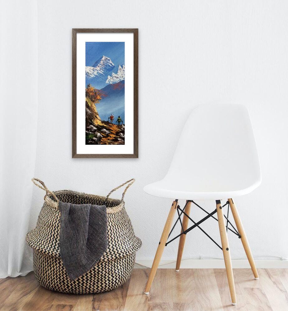 Trekking to Everest – Vertical Himalayan Trail Painting