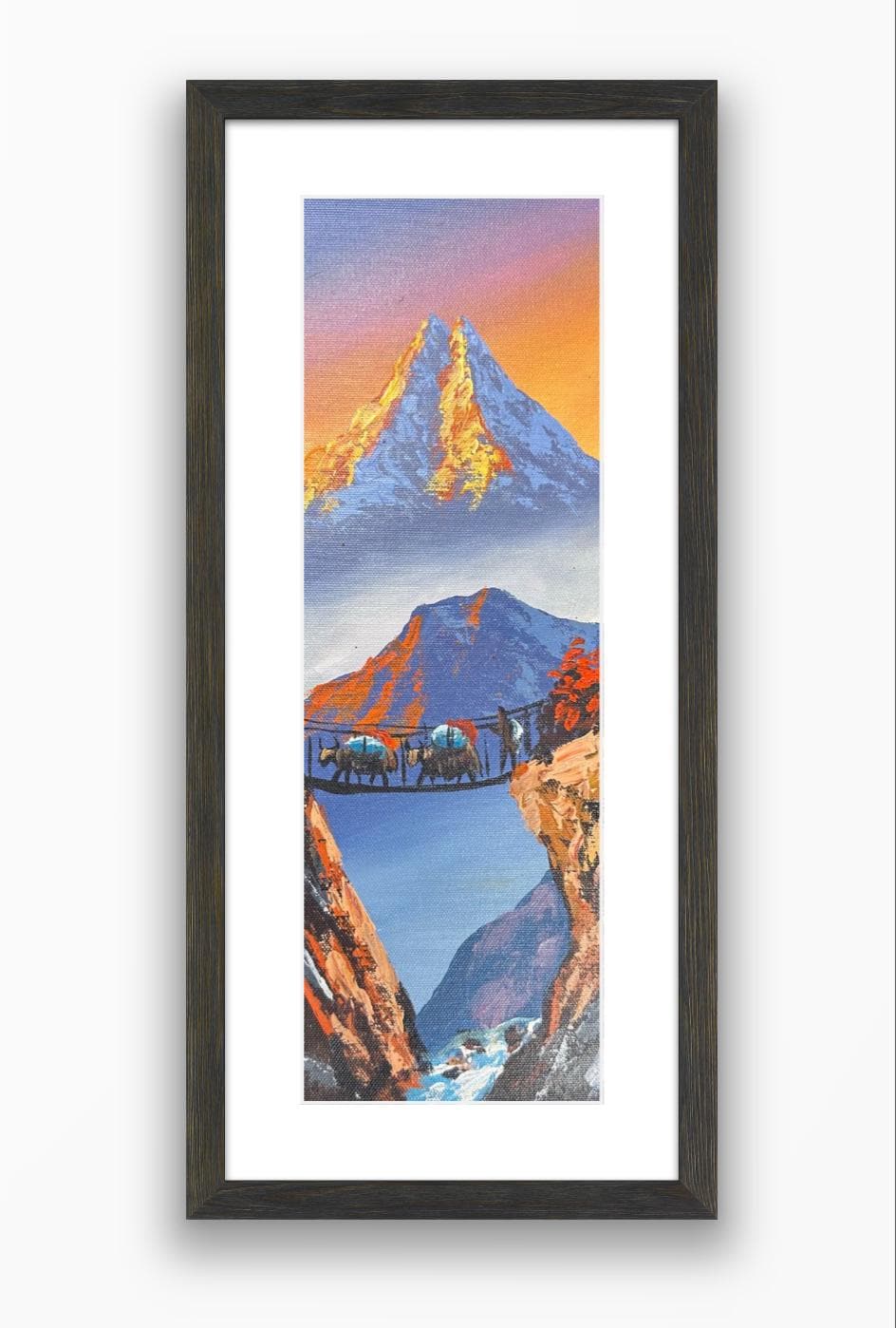 Himalayan Canvas Art: Everest Sunset