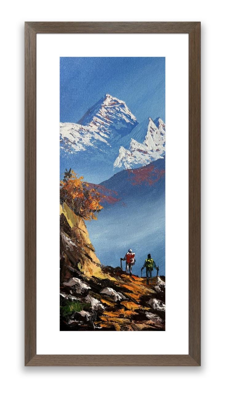 Trekking to Everest – Vertical Himalayan Trail Painting
