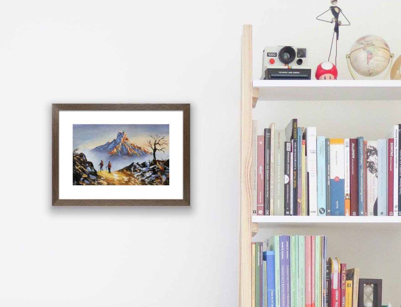Golden Himalayan Trek – Machapuchare Mountain Sunrise Painting