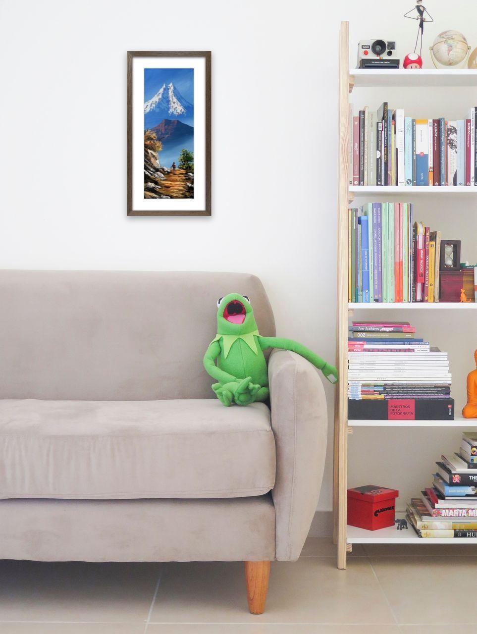 Golden Trail to Machhapuchhre – Himalayan Trekking Path Painting