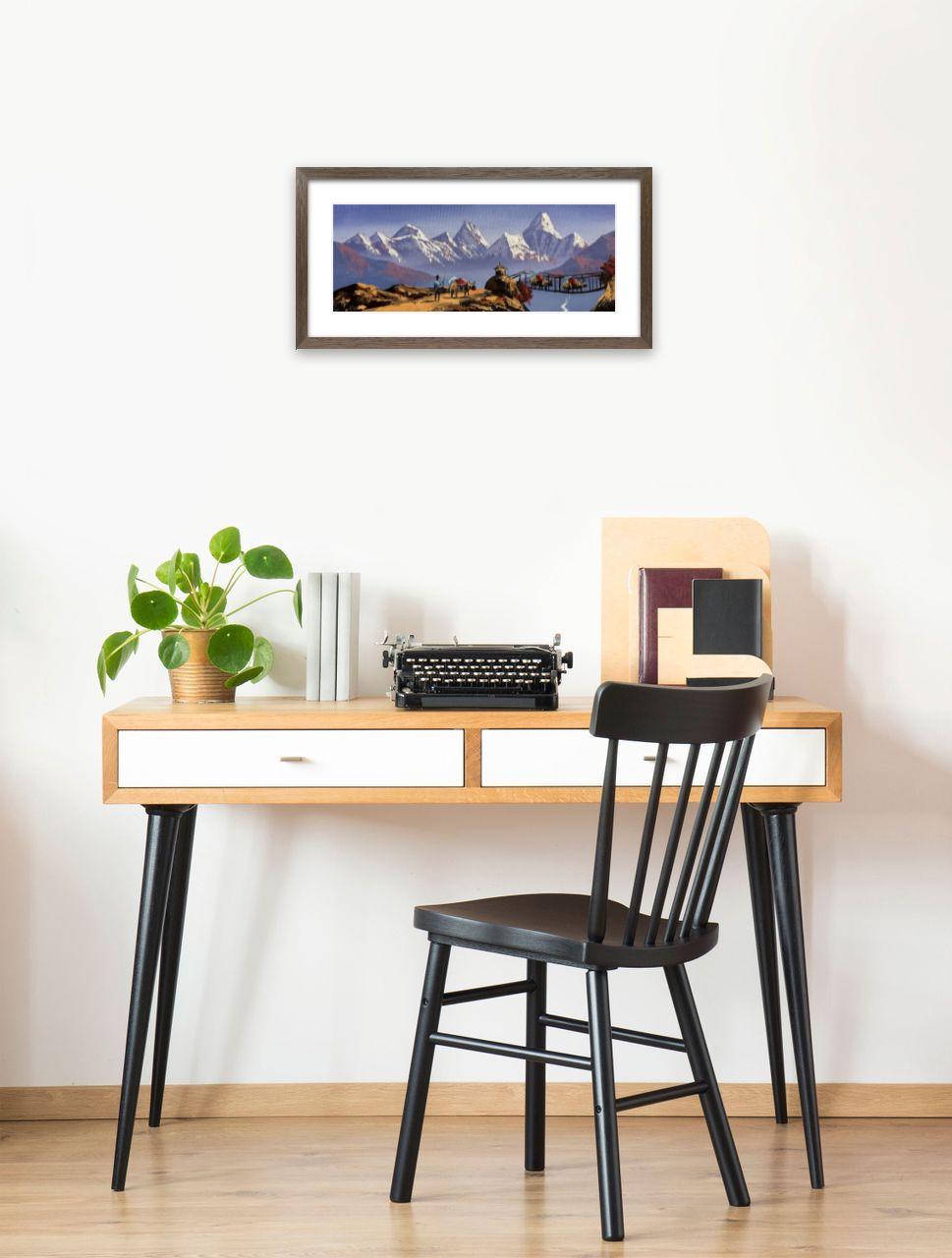 Machhapuchhre View – Yak Caravans and Stupa in the Himalayas