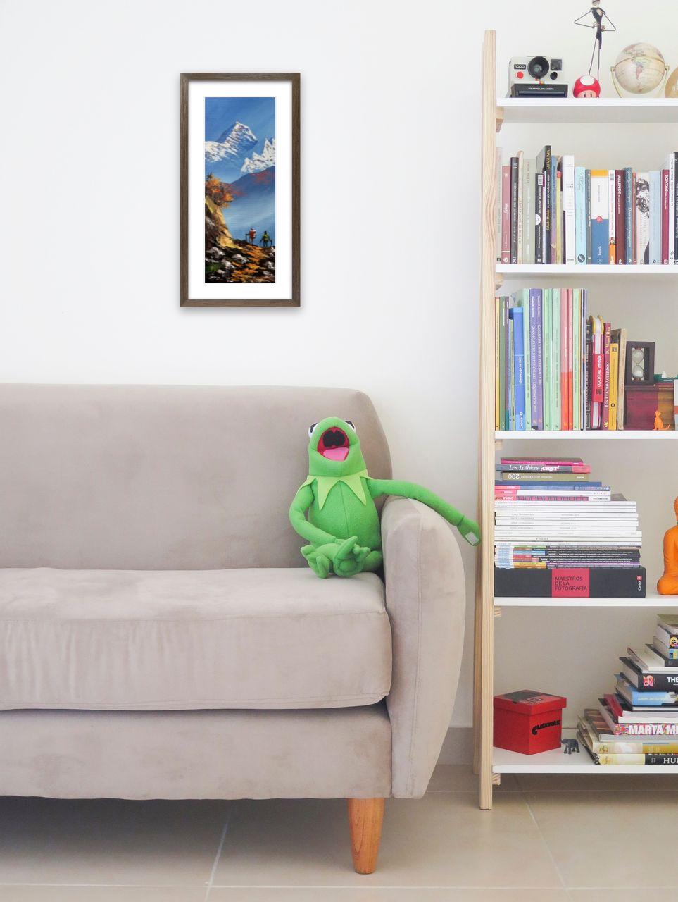 Trekking to Everest – Vertical Himalayan Trail Painting