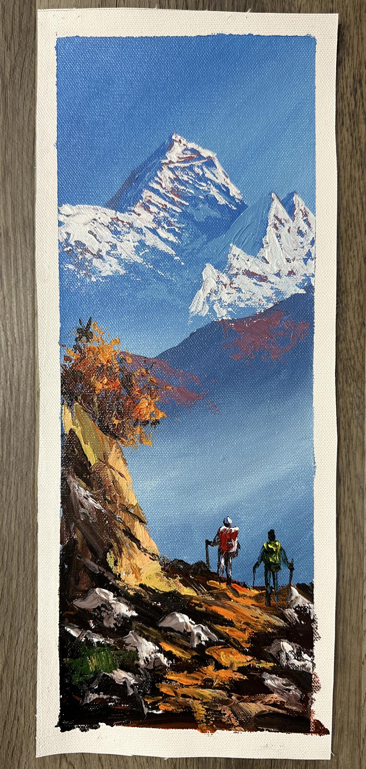 Trekking to Everest – Vertical Himalayan Trail Painting