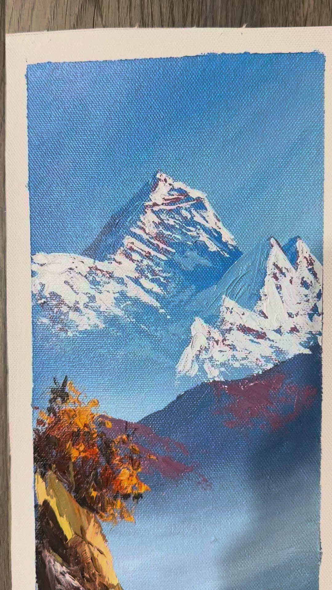 Trekking to Everest – Vertical Himalayan Trail Painting